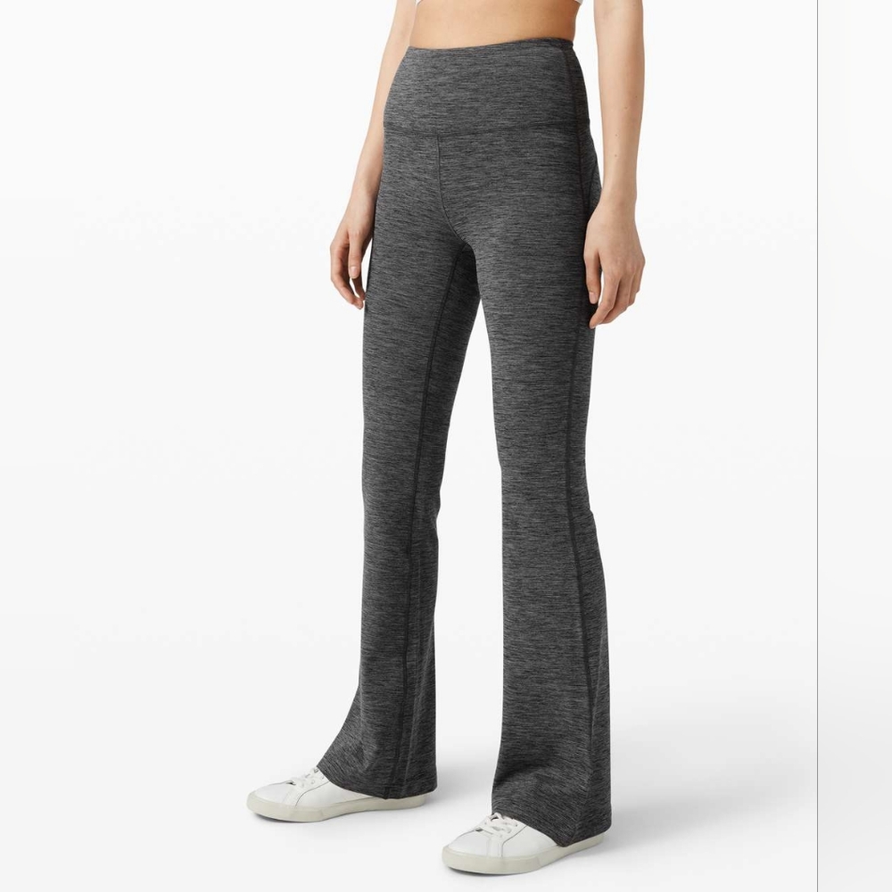 NWT Lululemon Groove Pant Flare *Nulu Heathered Black